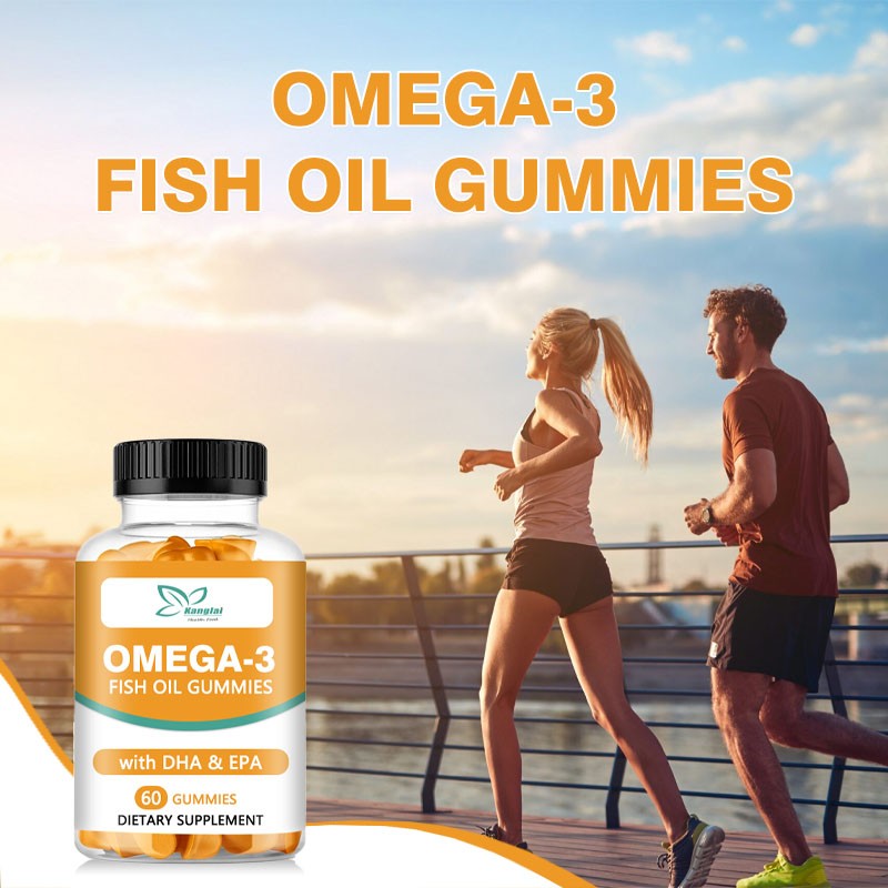 Omega 3 Fish Oil Gummies Manufacturer - High Quality Herbal DHA EPA Brain Heart
