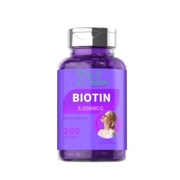 Biotin Softgels Factory - Best Selling Vegetable Glycerin Women Beauty Nourishment