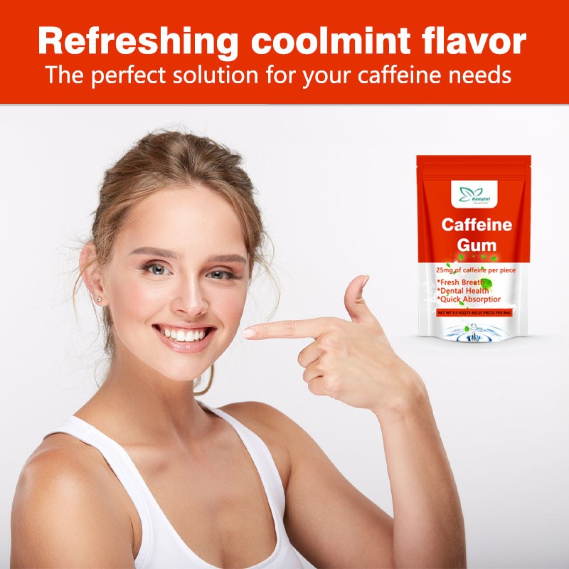 Caffeine Chewing Gum Supplier - Private Label Quick Energy Fresh Breath Mint