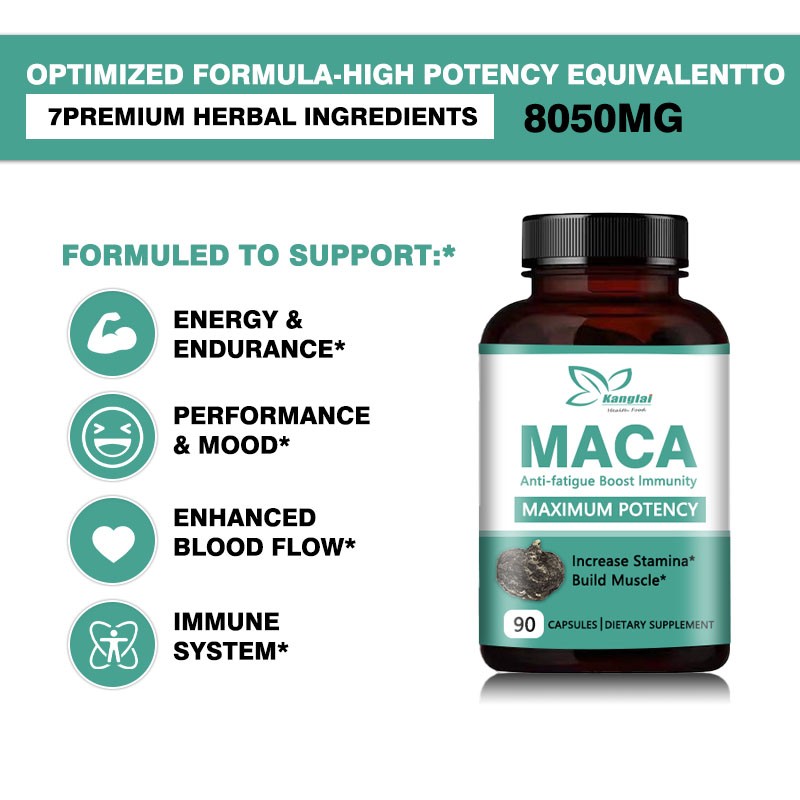 Maca Capsules Factory - OEM Herbal Ginseng Muscle Mass Immune System
