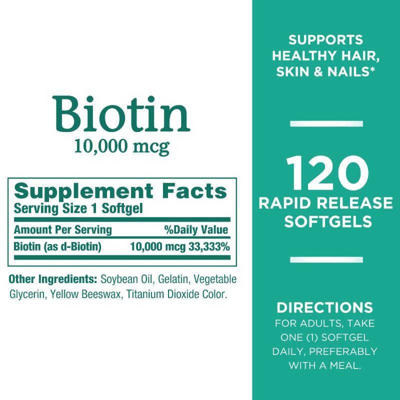 Biotin Softgels Supplier - Factory Direct Organic Strong Nails Skin Health