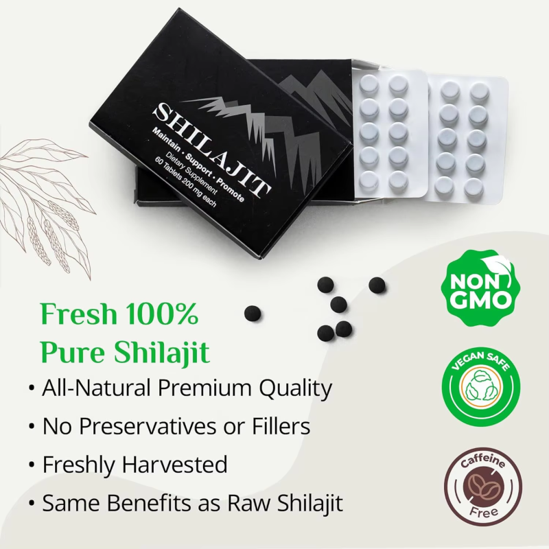 Shilajit Tablets Manufacturer - OEM Premium Quality Digestion Focus Support