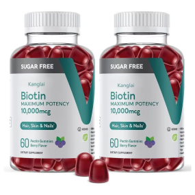 Biotin Gummies Factory - Factory Direct Sugar Free 10000mcg Berry Gluten Free