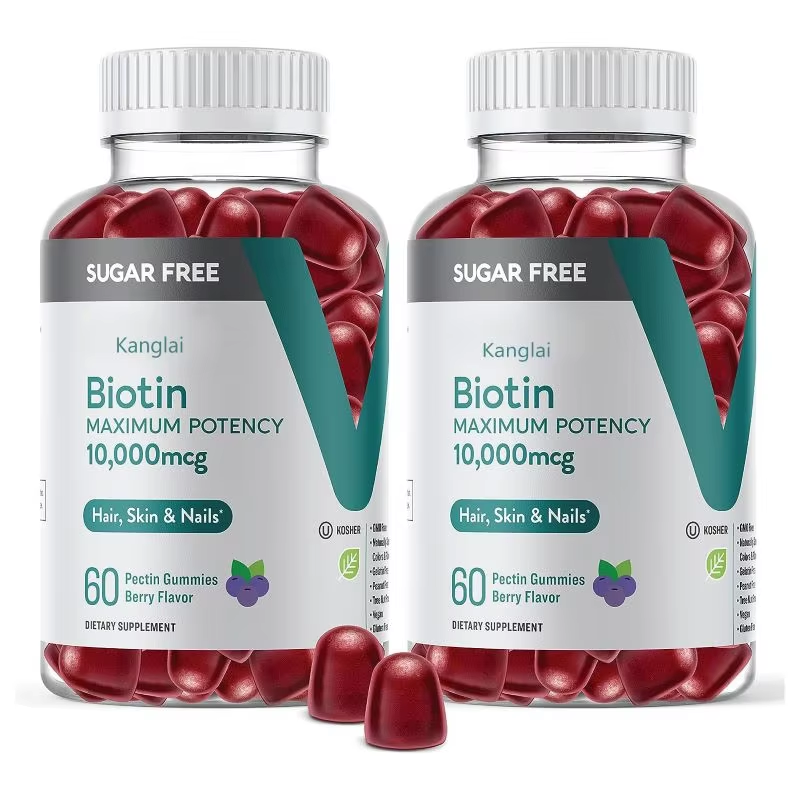 Biotin Gummies Factory - Factory Direct Sugar Free 10000mcg Berry Gluten Free