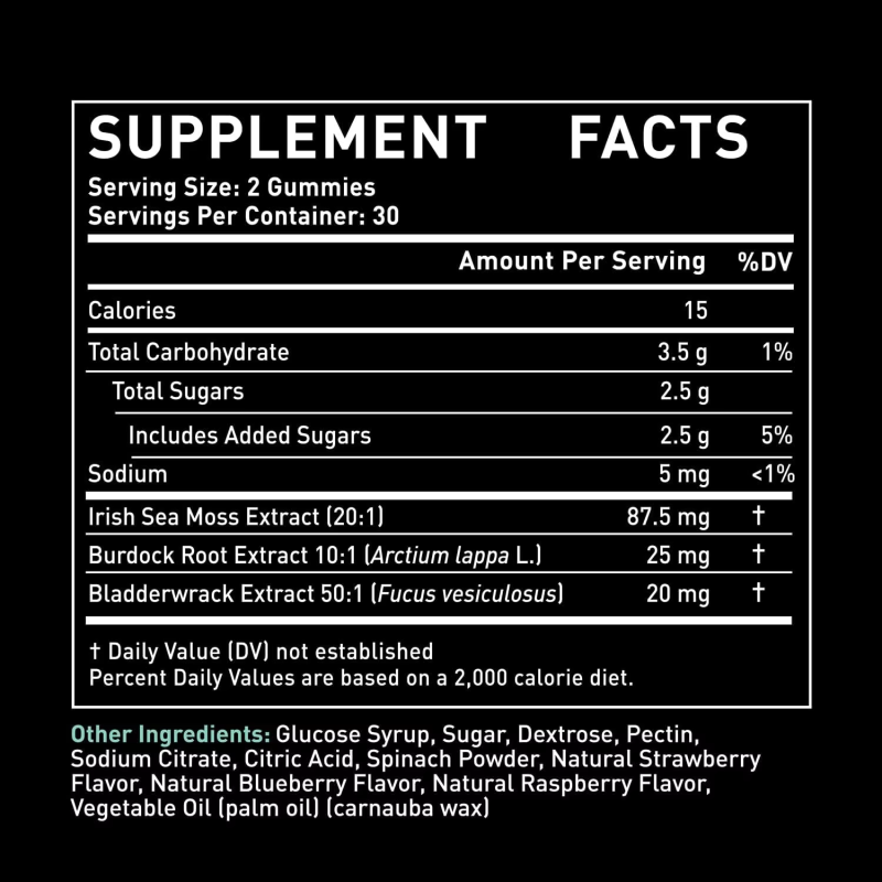 Sea Moss Gummies Supplier - Customized Packaging Irish Moss Detox Antioxidant