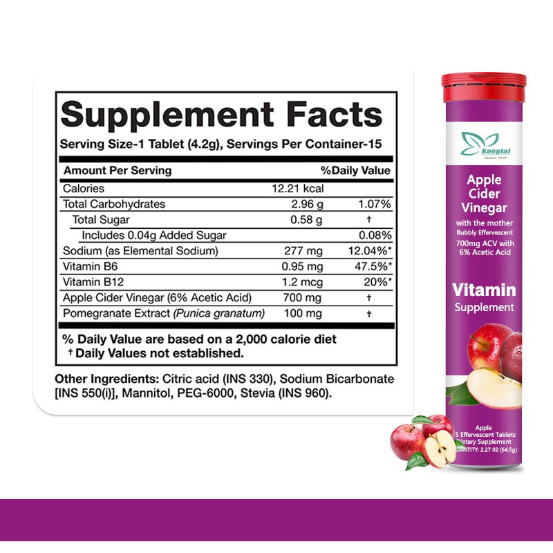 Apple Cider Vinegar Tablets Supplier - OEM Supplements Organic ACV Metabolism Gut