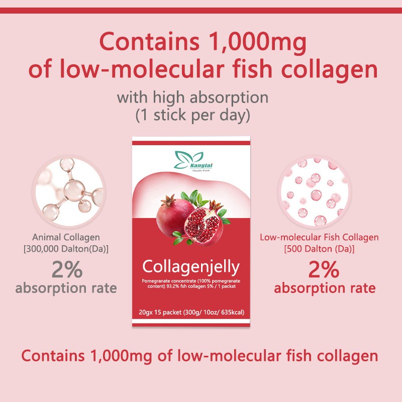 Collagen Jelly Supplier - OEM Customized Pomegranate Fish Collagen Hair Wrinkles