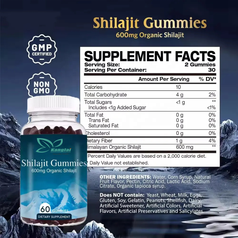 Himalayan Shilajit Gummies Factory - Best Selling Organic Adult Skin Hair Cardio