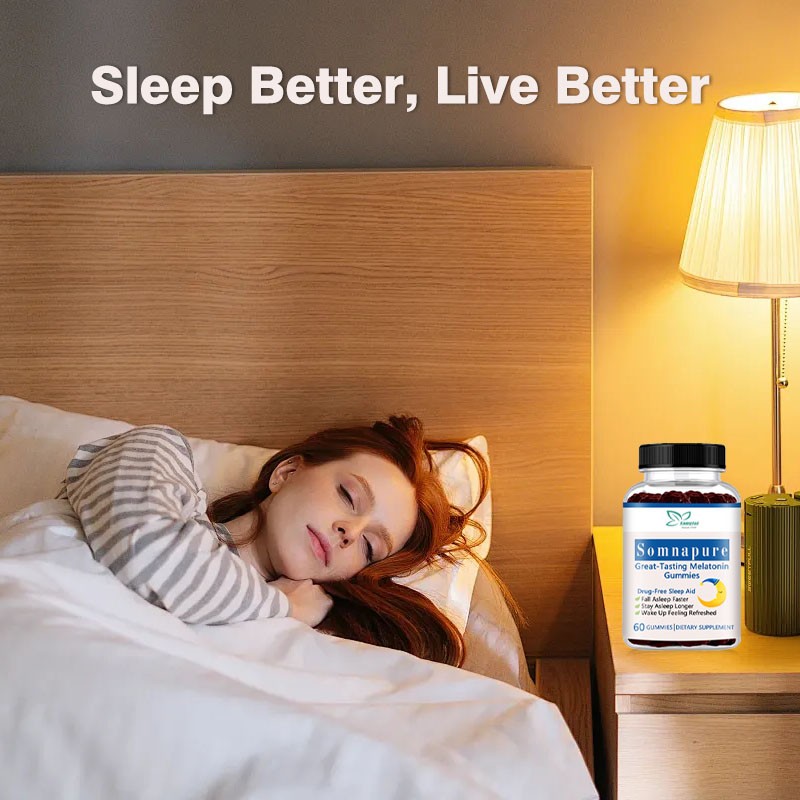 Sleep Gummies Supplier - Customizable Health Melatonin Sleep Support Refreshed
