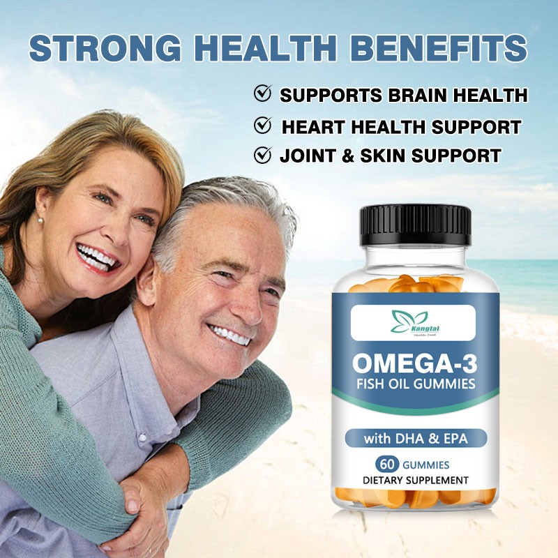 Omega-3 Fish Oil Gummies Factory - Premium Quality Vegan DHA EPA Orange Brain