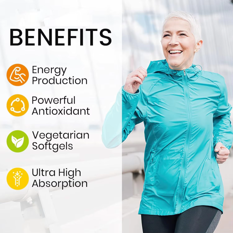 COQ10 Softgels Manufacturer - Hot Sale Liposomal Vegan Heart Energy Ubiquinol