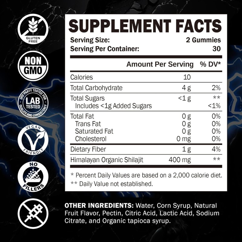 Shilajit Gummies Manufacturer - OEM ODM Custom Himalayan Extract Brain Health