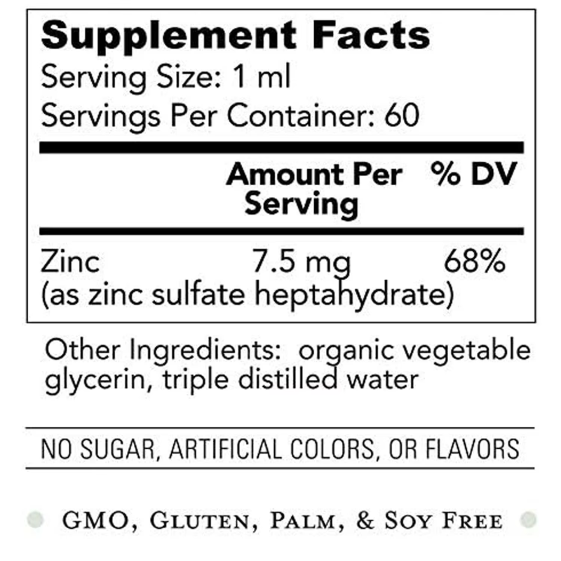 Zinc Liquid Drops Supplier - Best Selling Organic Cellular Metabolism Skin Health