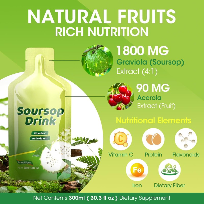Vegan Vitamin C Drink Factory - Factory Direct Soursop Digestive Health Oral