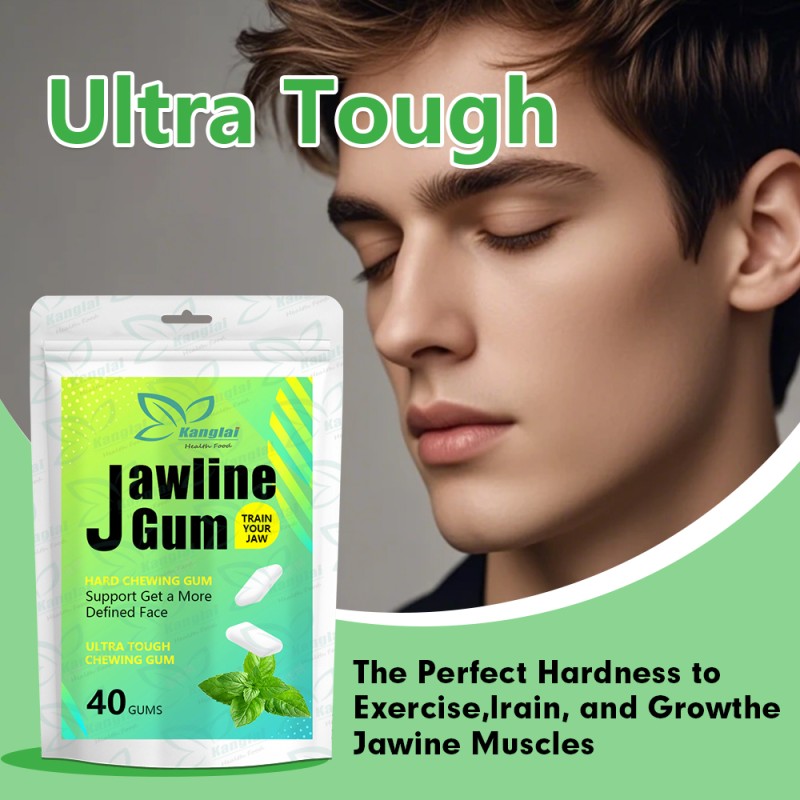 Jawline Gum Manufacturer - Private Label Organic Caffeine Defined Face Support
