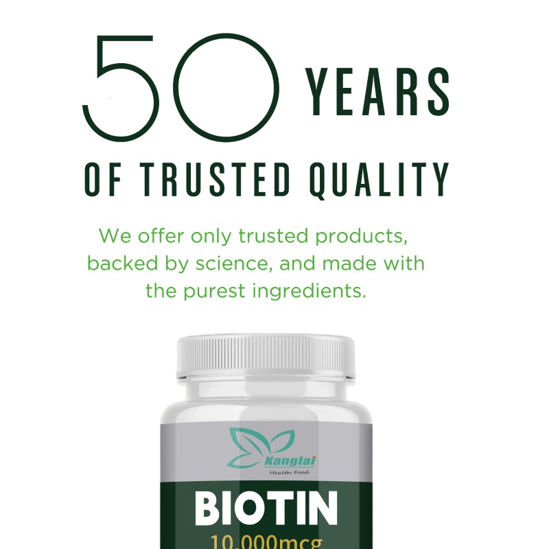 Biotin Softgels Factory - High Potency Hair Growth Skin Health Nail Strength