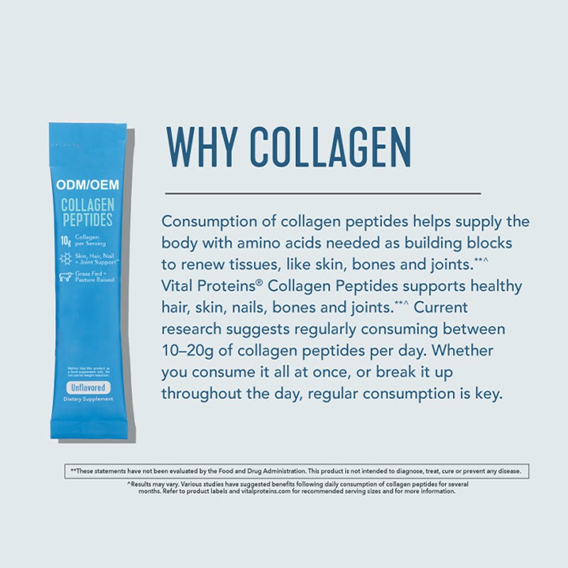 Hydrolyzed Collagen Powder Supplier - Vital Proteins Skin Hair Nail Joint Travel