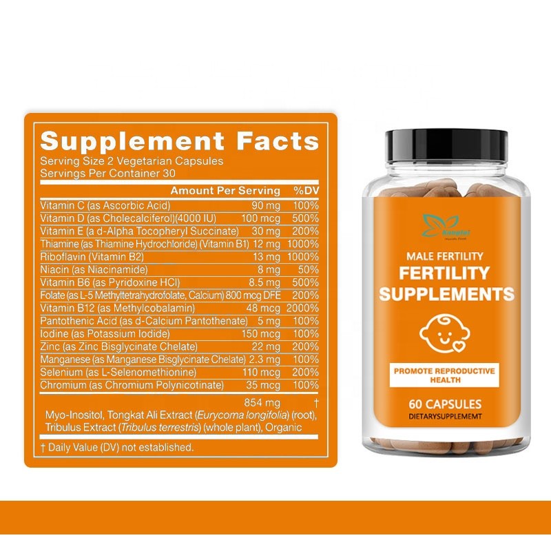 Male Fertility Capsules Factory - Factory Wholesale Sperm Count Motility Vitamin