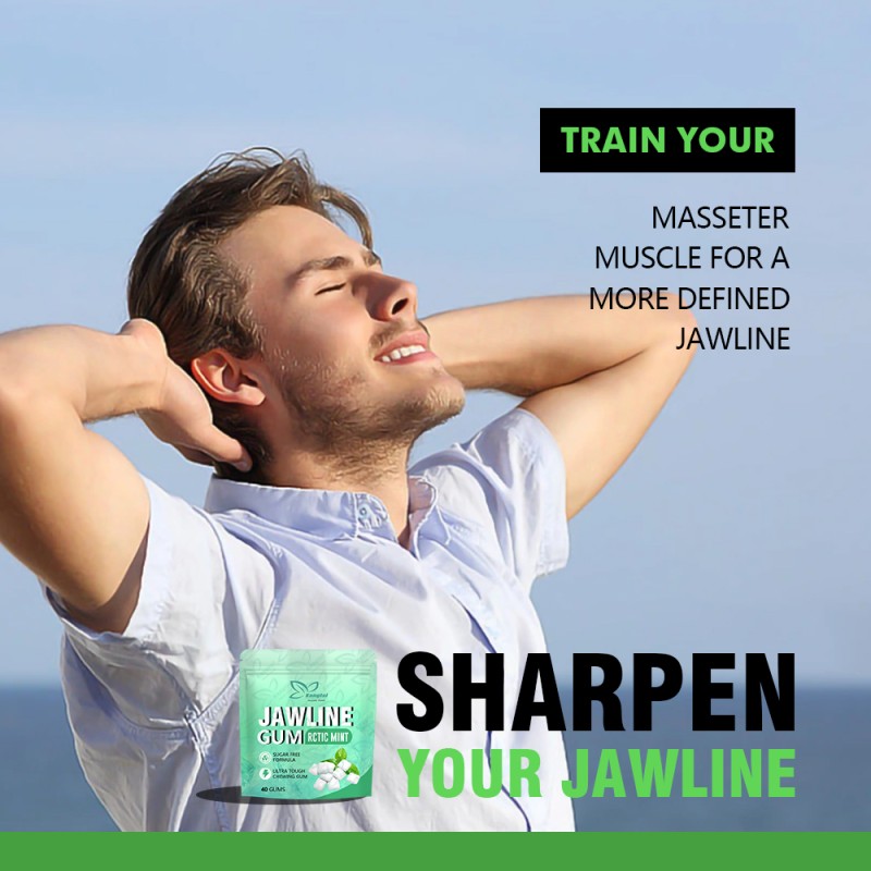 Jawline Gum Factory - Lower Price Organic Caffeine Double Chin Confidence