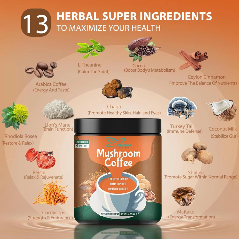 Turkey Tail Extract Factory - Private Label Organic Immune Defense Mushroom Coffee