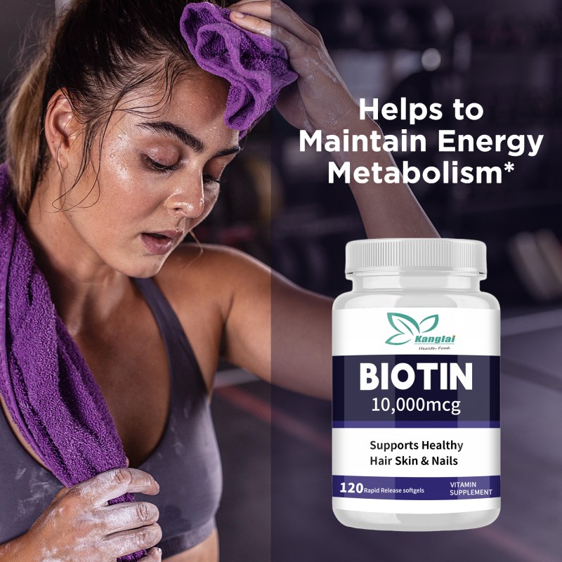 Biotin Softgels Manufacturer - Best Selling Organic Strong Nails Skin Health