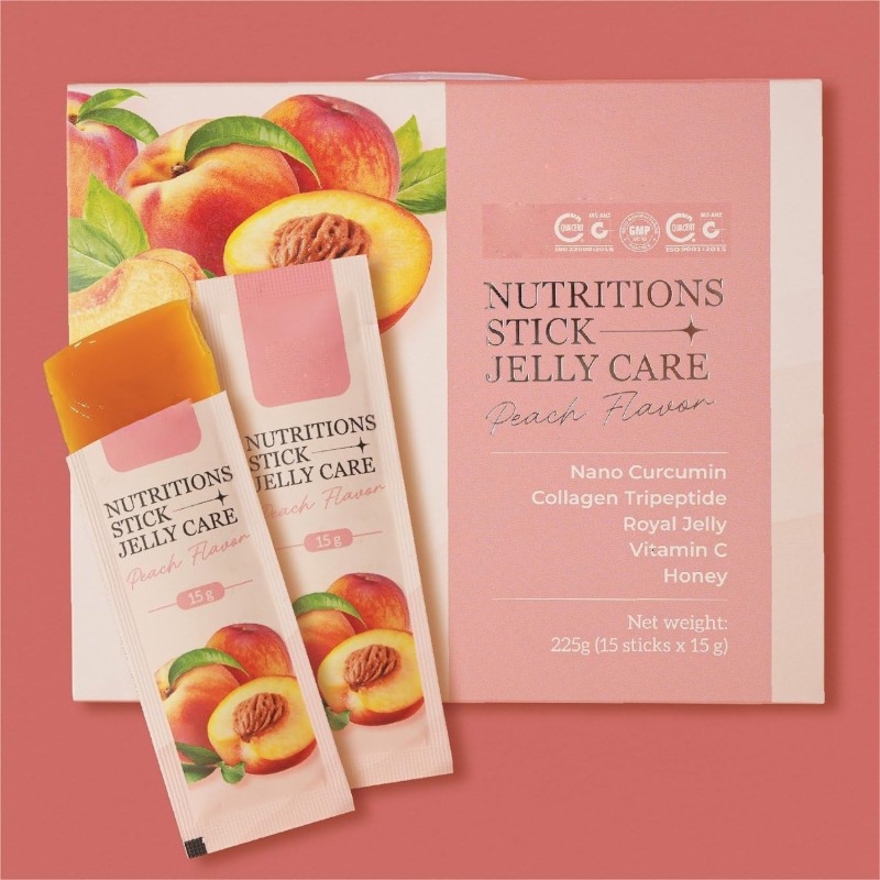 Collagen Supplement Jelly Supplier - Private Label Organic Nutrition Anti-aging Peach