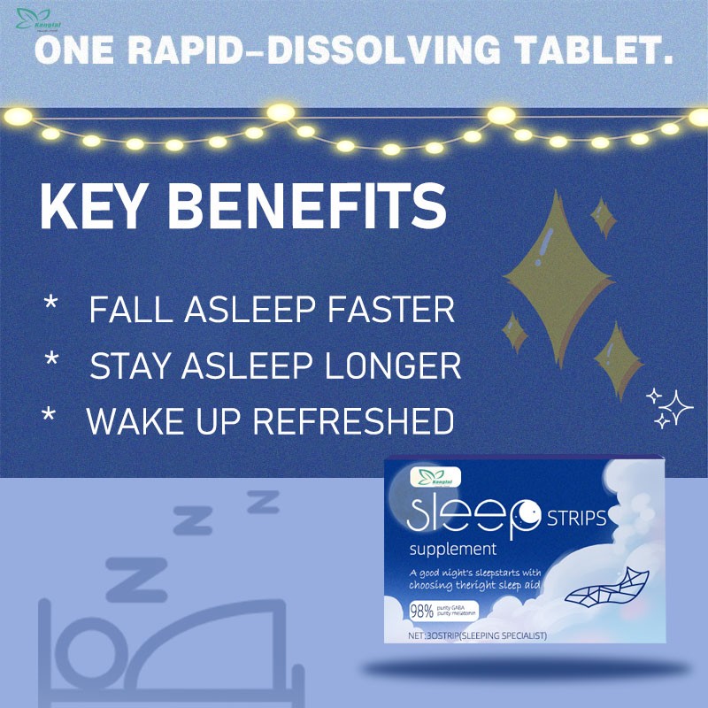 Sleep Strips Factory - Lower Price Stay Asleep Longer GABA Vitamin Mint Film