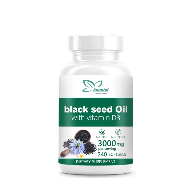 Black Seed Oil Softgels Manufacturer - OEM ODM Vitamin D3 Immune Bone 80 Day