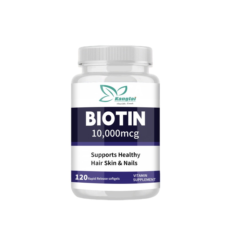 Biotin Softgels Manufacturer - Best Selling Organic Strong Nails Skin Health