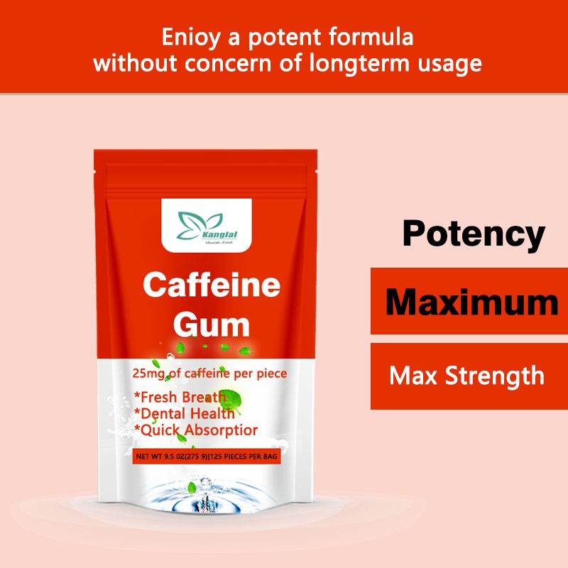 Caffeine Chewing Gum Supplier - Private Label Quick Energy Fresh Breath Mint