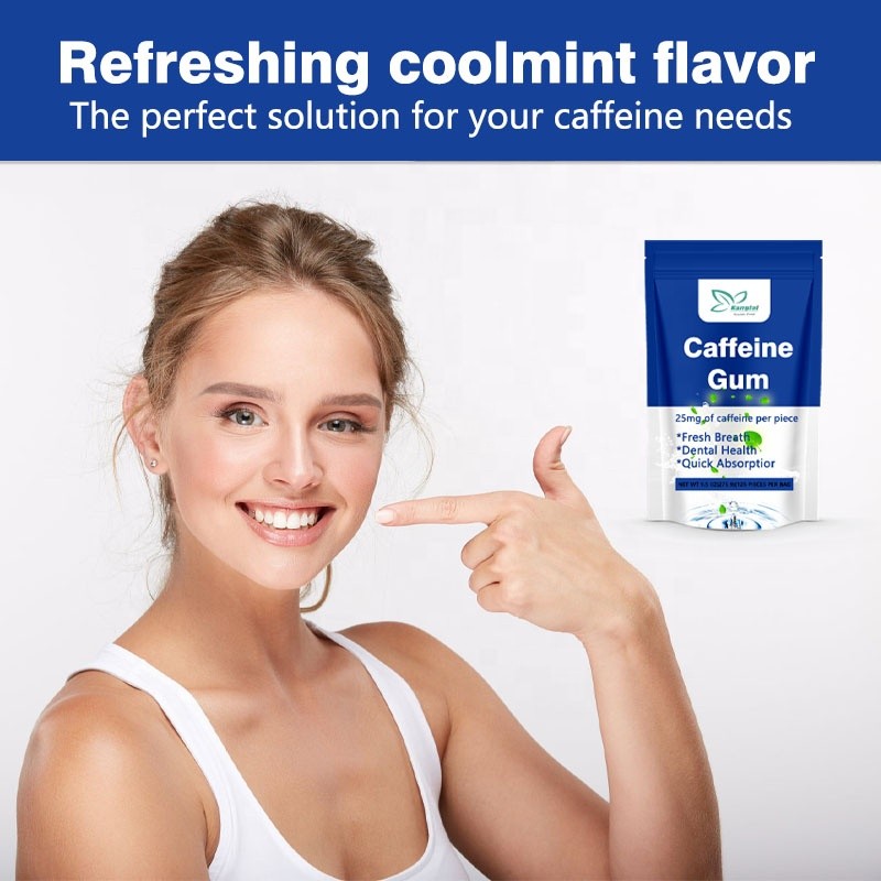 Caffeine Chewing Gum Factory - Private Label Energy Focus Adult Dental Healthy