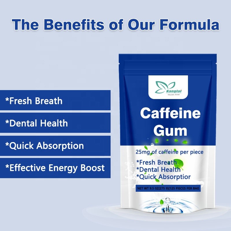 Caffeine Chewing Gum Factory - Private Label Energy Focus Adult Dental Healthy