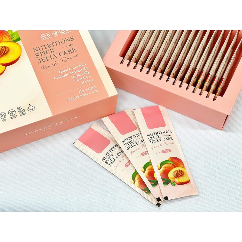 Collagen Supplement Jelly Supplier - Private Label Organic Nutrition Anti-aging Peach