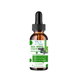 Sea Moss Liquid Drops Manufacturer - 7 in 1 Elderberry Black Seed Immune Skin