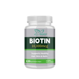 Biotin Softgels Factory - High Potency Hair Growth Skin Health Nail Strength