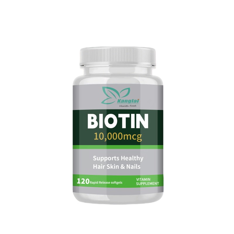 Biotin Softgels Factory - High Potency Hair Growth Skin Health Nail Strength