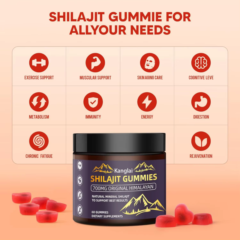 Shilajit Gummies Supplier - Factory Direct Sales Himalayan Extract Exercise