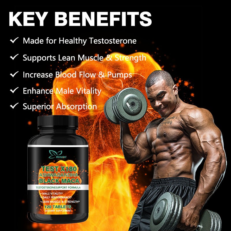 Male Health Tablets Supplier - Private Label Ashwagandha Black Maca Vitality