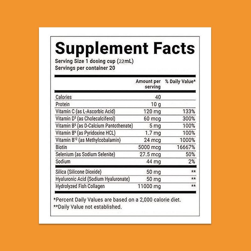 Marine Collagen Oral Liquid Factory - Hot Selling Hydrolyzed Fish Beauty Skin Bones