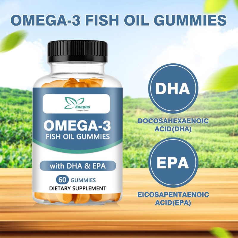 Omega-3 Fish Oil Gummies Factory - Premium Quality Vegan DHA EPA Orange Brain