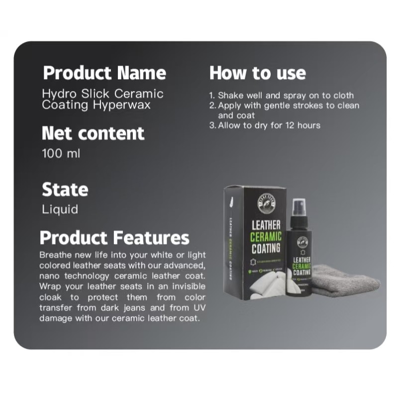 Ceramic Coating Supplier - Leather Interior Hydro Slick Hyperwax