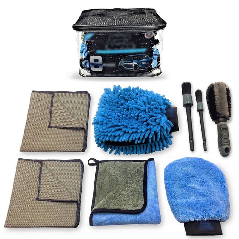 Car Wash Sponge Supplier - Detailing Mitt Towel Interior Care Kit