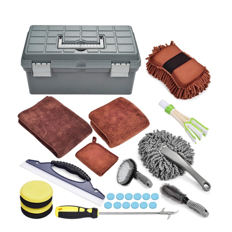 Car Wash Sponge Supplier - Detailing Mitt Towel Interior Care Kit