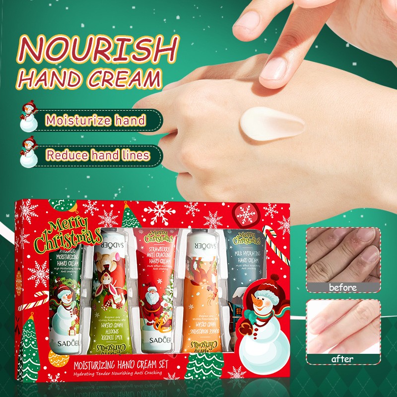 Hand Cream Set Factory - Christmas Floral Scent Gift Box Packaging