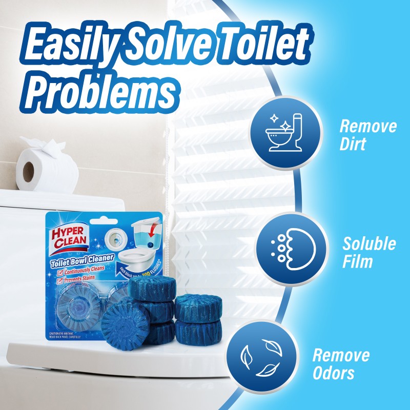 Toilet Tank Cleaner Factory - High Quality 6pk Blue Solid Block Urine Stain