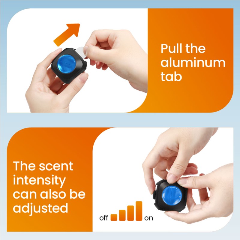 Liquid Air Refresher Manufacturer - Ocean Breeze 4ml Plastic Vent Clip Aromatherapy