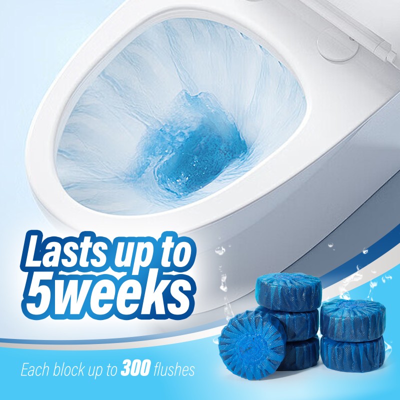Toilet Bowl Cleaner Manufacturer - Factory Tablet 50g Automatic Blue Bubbles