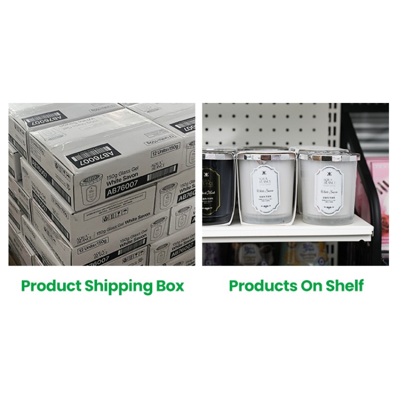 Solid Gel Air Freshener Factory - 150g White Savon Long-Lasting Car Deodorizer