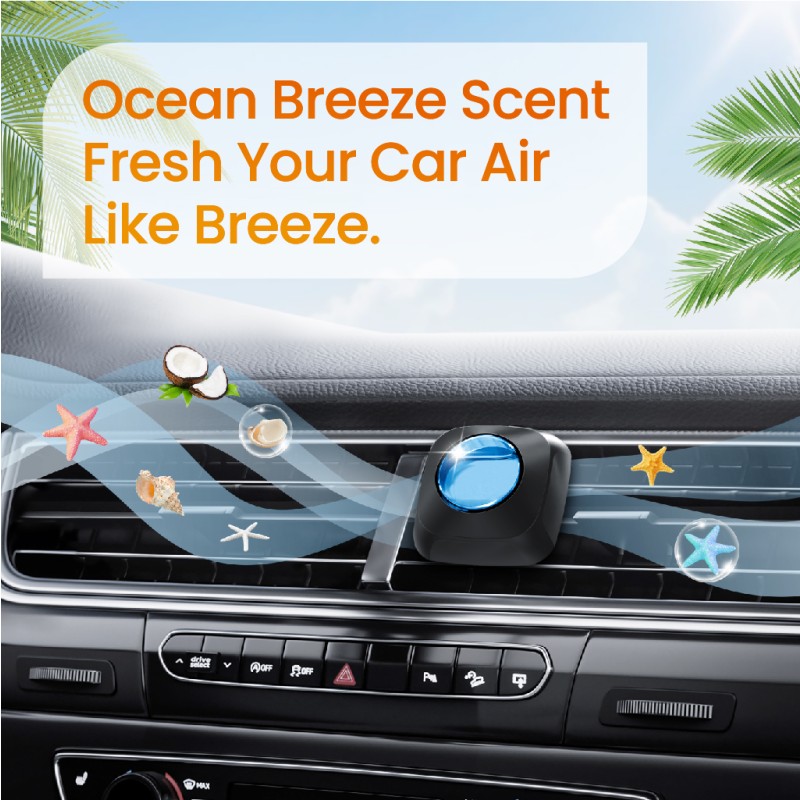 Liquid Air Refresher Manufacturer - Ocean Breeze 4ml Plastic Vent Clip Aromatherapy