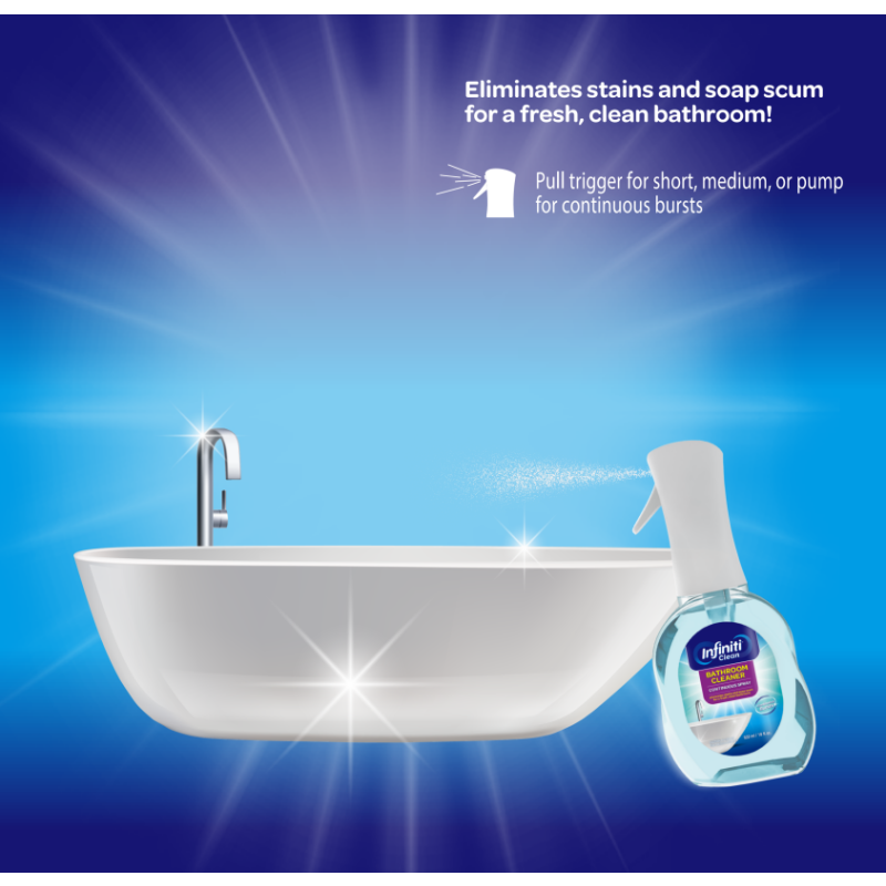 Household Cleaner Spray Supplier - Infiniti Bathroom All Surface Mirror Faucet